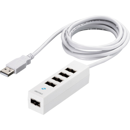 BUFFALO どっちもUSBハブ BSH5UD20WH どっちもUSBポート採用USB2.0ハブ 5ポートタイプ ホワイト 60個まとめ売り 60個 【まとめ売り商品】