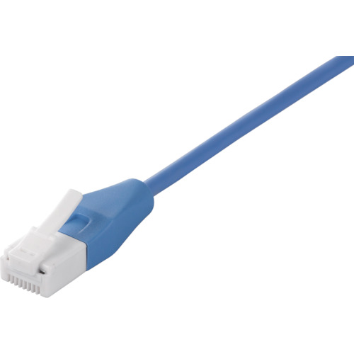 BUFFALO Cat6 BSLS6SU30BL2 ツメの折れないLANケーブル スリム ストレート 3m ブルー 110個まとめ売り 110個 【まとめ売り商品】