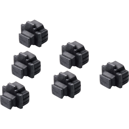 BUFFALO LANポートカバー BLAP6BK 6個入り 500PKまとめ売り 500PK 【まとめ売り商品】