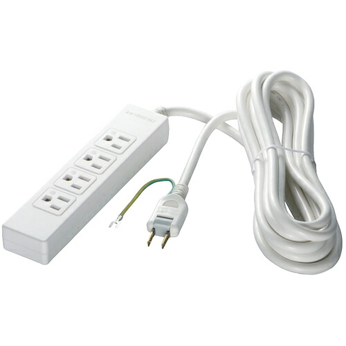 BUFFALO 3ピン式電源タップ BSTAPMG3420WH 4個口タイプ マグネット付 2m ホワイト 24個まとめ売り 24個 【まとめ売り商品】