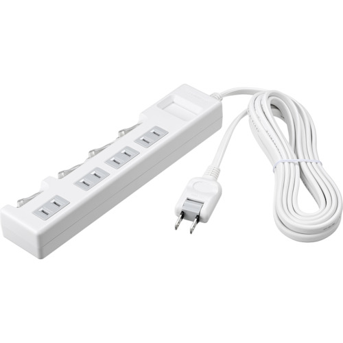 BUFFALO 2ピン式電源タップ BTCSHWJT2410WH 個別スイッチ/ほこり防止シャッター付/4個口/1.0m ホワイト 50個まとめ売り 50個 【まとめ売り商品】