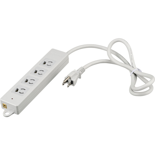 BUFFALO 3ピン式電源タップ BTKPLMJT3430LG 2重構造 雷サージ＆ランプ付 3m ライトグレー 20個まとめ売り 20個 【まとめ売り商品】