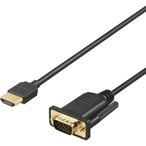 BUFFALO HDMI BHDVG10BK to VGA変換ケーブル 1m ブラック 180本まとめ売り 180本 【まとめ売り商品】