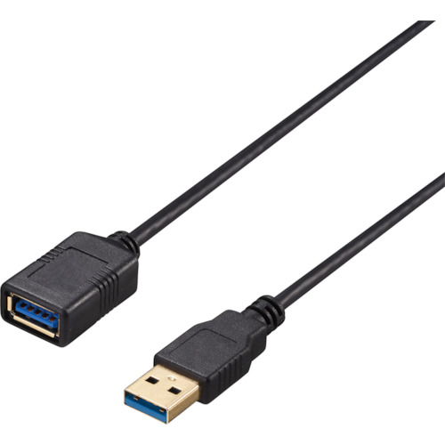 BUFFALO USB3.2 BU3AAS20BK Gen1 有線テレビ 取りひろげる用 A－A か細い 2m 黒いこと 100個まとめ売り 100個 【まとめ売り商いもの】