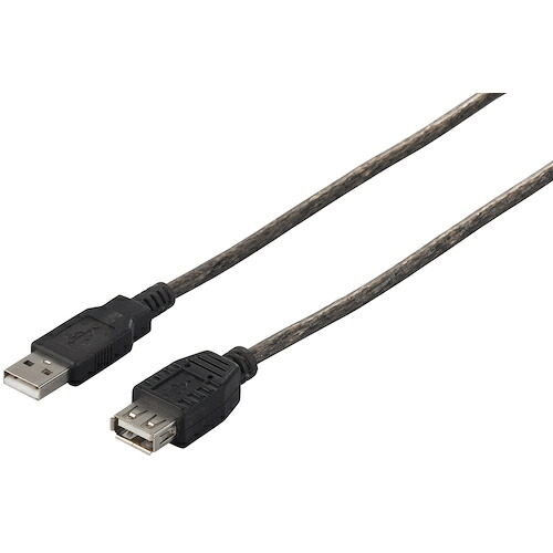 BUFFALO USB2.0延長ケーブル(A BSUAA215BS to A) 1.5m ブラックスケルトン 200個まとめ売り 200個 【まとめ売り商品】