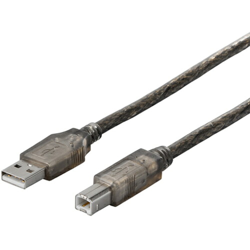 BUFFALO USB2.0有線テレビ(A BSUAB210BS to B) 1m 黒いことスケルトン 200本まとめ売り 200本 【まとめ売り商いもの】