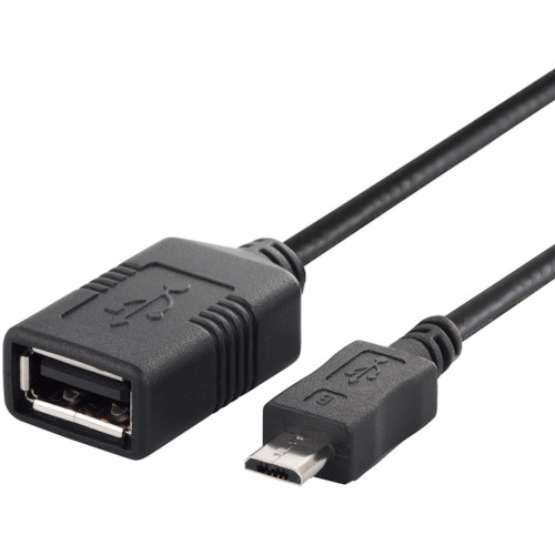 BUFFALO USB(microB BSMPC11C05BK to A)取り替えっこアダプタ 0.5m 黒いこと 260個まとめ売り 260個 【まとめ売り商いもの】