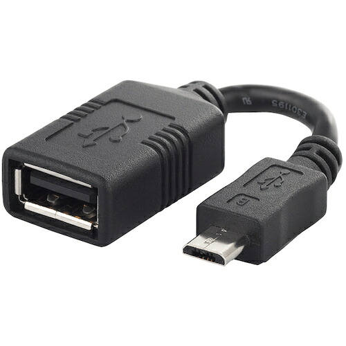 BUFFALO USB取り替えっこアダプタ BSMPC11C01BK USB－microB:USB－A刃針 黒いこと 300個まとめ売り 300個 【まとめ売り商いもの】