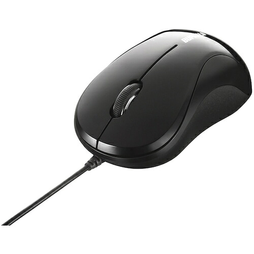 BUFFALO 有線 BSMOU050SBKZ 光学式マウス 3ボタンタイプ Sサイズ ブラック 100個まとめ売り 100個 【まとめ売り商品】