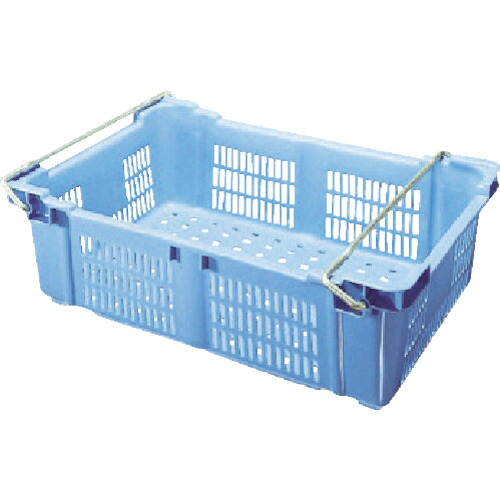 積水 BK型メッシュ入れもの(提げ篭型) BK-40H BK－40H(手持ち部分付) 青 5個まとめ売り 5個 【まとめ売り商いもの】