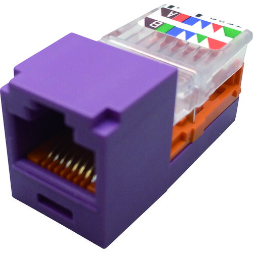 PANDUIT カテゴリ5Eモジュラージャック CJ588VLY 紫 50個まとめ売り 50個 【まとめ売り商品】|設備プロ王国 店
