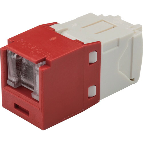 PANDUIT カテゴリ6 CJH688TGRD シャッター付モジュラージャック 赤 50個まとめ売り 50個 【まとめ売り商品】