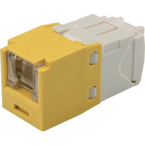 PANDUIT カテゴリ6 CJH688TGYL シャッター付モジュラージャック 黄 50個まとめ売り 50個 【まとめ売り商品】