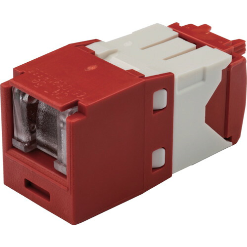 PANDUIT 科目5E CJH5E88TGRD シャッター付モジュラージャック 赤 50個まとめ売り 50個 【まとめ売り商いもの】