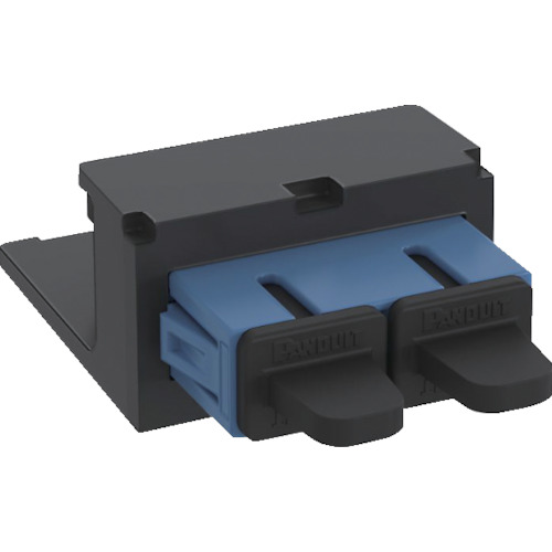PANDUIT 光ファイバーSCアダプタモジュール CMDBUSCZBL デュプレックス OS1/OS2 CMDBUSCZBL 10個まとめ売り 10個 【まとめ売り商品】