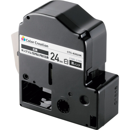 ELECOM テプラPRO用取り替えっこ磁気テープ CTC-KSS24K 白 黒文字 8m 24粍幅 16個まとめ売り 16個 【まとめ売り商いもの】