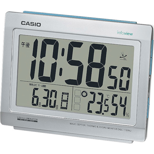 カシオ 電磁波置き時計 DQL-130NJ-8JF 10個まとめ売り 10個 【まとめ売り商いもの】