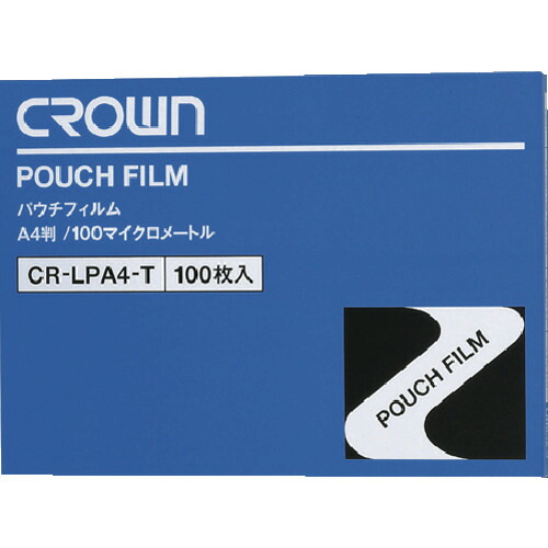 CROWN パウチフィルム CR-LPA4-T A4 (100枚入)【21041】 10箱まとめ売り 10箱 【まとめ売り商いもの】