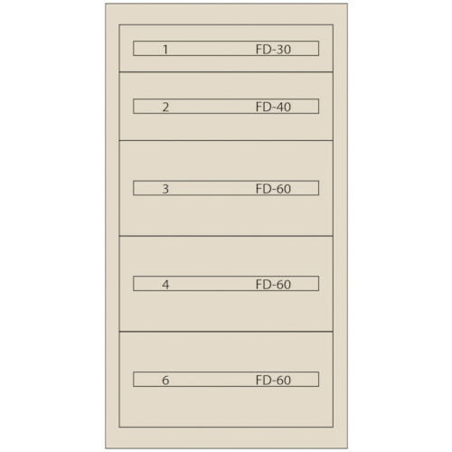 Vidmar ファインキャビネットFC−250B−IV(塗装色:アイボリー) FC-250B-IV|設備プロ王国 店