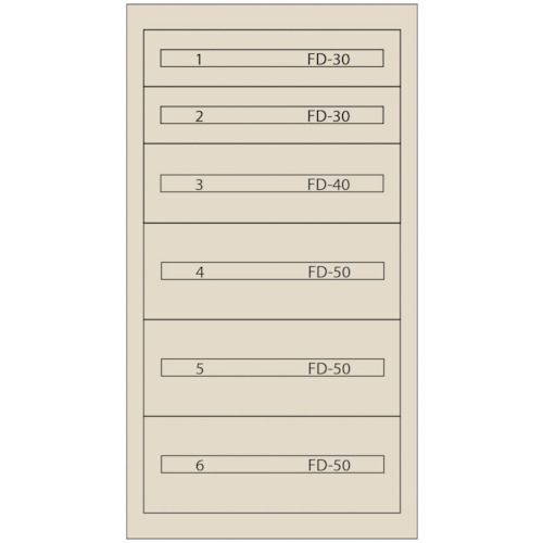 Vidmar ファインキャビネットFC−250E−IV(塗装色:アイボリー) FC-250E-IV|設備プロ王国 店