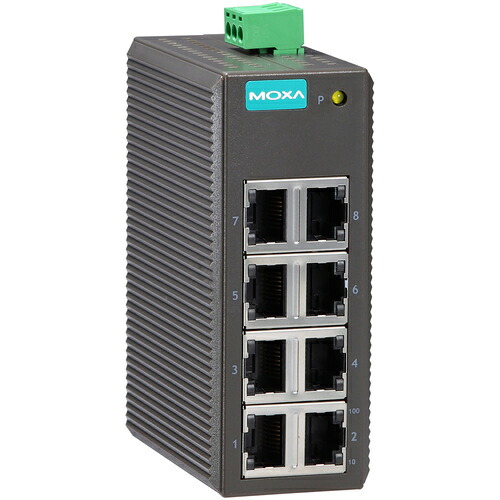 MOXA 8ポート(RJ45×8) EDS-208 エントリーレベル アンマネージド イーサネットスイッチ