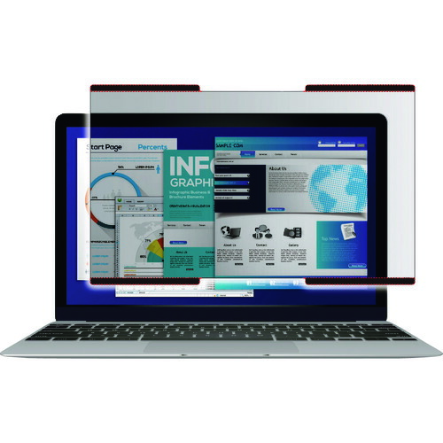ELECOM 吸着式のぞき見防止フィルター EF-PFNS133W2 13.3Wインチ(16:9) 100枚まとめ売り 100枚 【まとめ売り商品】