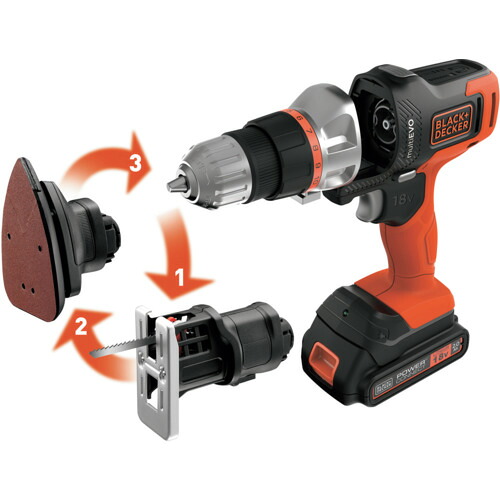 B+D 18Vマルチツール EVO185B1-JP ベーシック|設備プロ王国 店