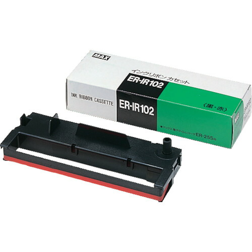 MAX タイムレコーダ用インクリボン黒・赤2色 ER-IR102 10個まとめ売り 10個 【まとめ売り商品】