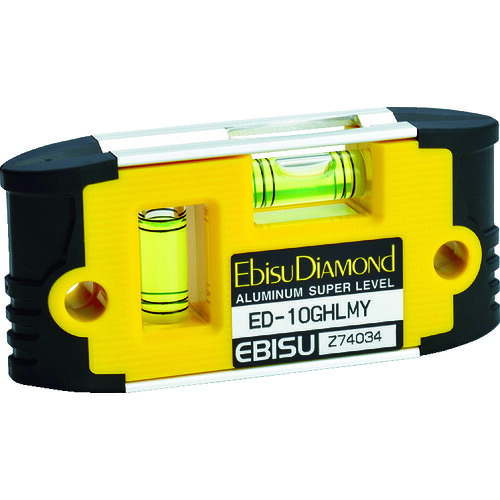 エビスダイヤモンド G－ハンデ気泡管水準器 ED-10GHLMY 黄色 6個まとめ売り 6個 【まとめ売り商いもの】
