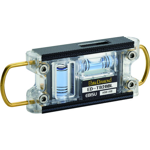 エビスダイヤモンド 水平器 ED-TB2BBL トビレベル&minus;2 ブラック/ブルー 6個まとめ売り 6個 【まとめ売り商品】｜設備プロ王国　店