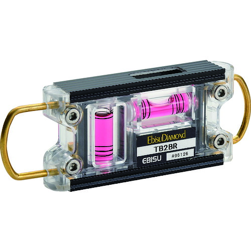 エビスダイヤモンド 気泡管水準器器 ED-結核症2BR トビ気泡管水準器－2 黒いこと/赤いこと 6個まとめ売り 6個 【まとめ売り商いもの】