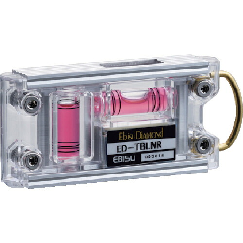 エビスダイヤモンド トビ気泡管水準器 ED-TBLNR しろがね色/赤いこと 6個まとめ売り 6個 【まとめ売り商いもの】