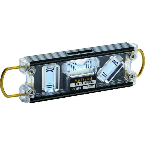 エビスダイヤモンド 気泡管水準器器 ED-TBPBBL トビ気泡管水準器・労働者階級 黒いこと/青碧 6個まとめ売り 6個 【まとめ売り商いもの】