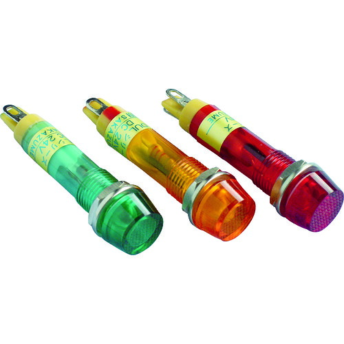 サカヅメ 防水・防滴(IP65)超高輝度LED表示灯DUL－8H－IP DUL-8H-IP-DC24V-G/G 緑φ8 20個まとめ売り 20個 【まとめ売り商品】 17,947円