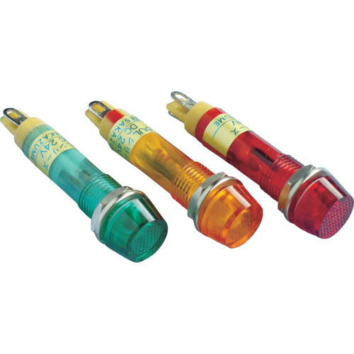 サカヅメ 防水・防滴(IP65)超高輝度LED表示灯DUL－8H－IP DUL-8H-IP-DC24V-O/O 橙φ8 20個まとめ売り 20個 【まとめ売り商品】