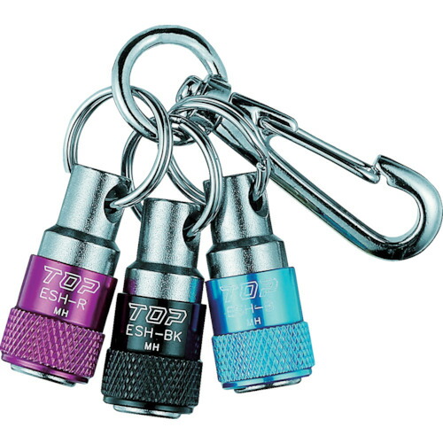 TOP 携帯用ソケットホルダー ESH-BRBKN 3色セット(ブルー×レッド×ブラック) 6個まとめ売り 6個 【まとめ売り商品】