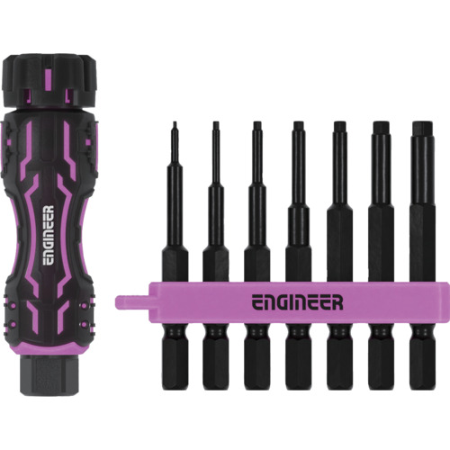 ENGINEER 差替式ドライバー DZ-82P MINIドライヴ＆ヘックスミドル PINK＆BLACK 10Sまとめ売り 10S 【まとめ売り商品】