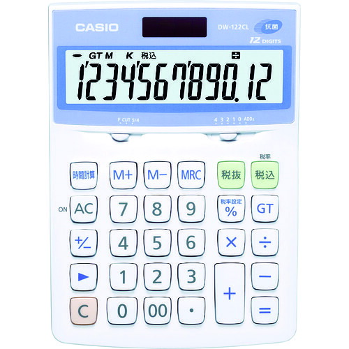 カシオ 計算器(抗菌 SIAA書きとどめる青写真) DW-122CL-N 10台まとめ売り 10台 【まとめ売り商いもの】