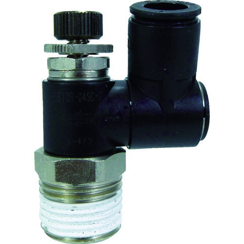 チヨダ ファイブスピードコントローラβメーターイン10mm・R1/2 FB10R-04SC-I 10個まとめ売り 10個 【まとめ売り商品】