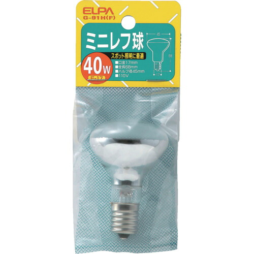 ELPA ミニ一眼レフ球40W G-91H 250個まとめ売り 250個 【まとめ売り商いもの】