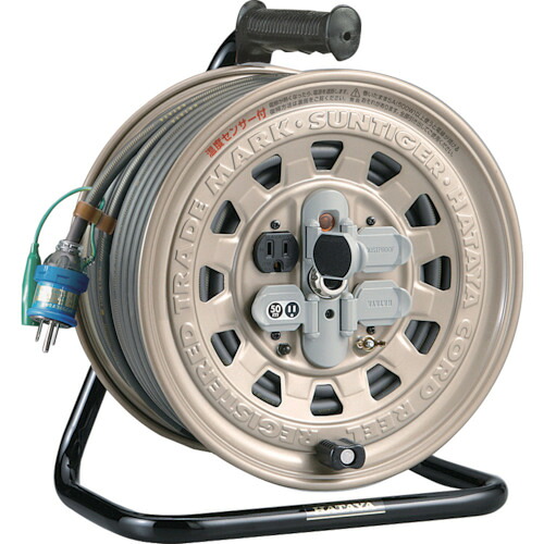 ハタヤ サンタイガーリール GT-501KX 単相100V地びた付 50m 気温検出器付