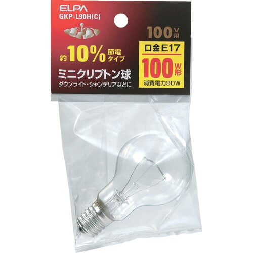 ELPA ミニクリプトン球 GKP-L90H(C) 200個まとめ売り 200個 【まとめ売り商いもの】