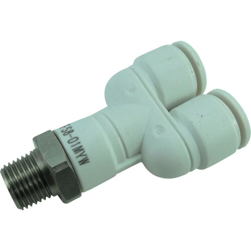 チヨダ ファイブSUSメイルブランチワイ FS8-01MYW 白 8粍・R1/8 10個まとめ売り 10個 【まとめ売り商いもの】