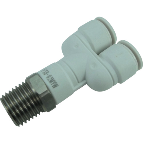 チヨダ ファイブSUSメイルブランチワイ FS8-02MYW 白 8粍・R1/4 10個まとめ売り 10個 【まとめ売り商いもの】