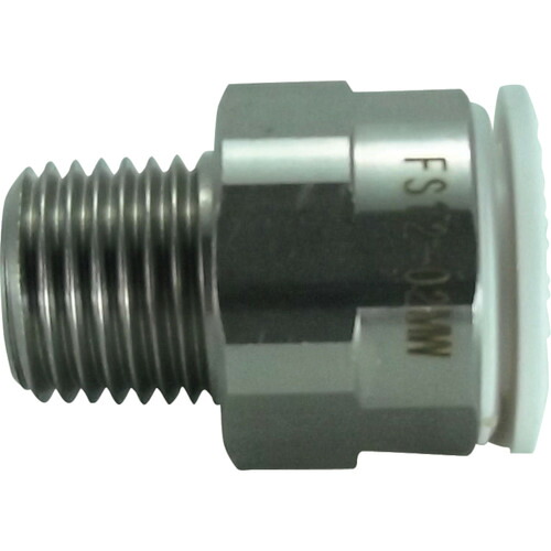 チヨダ ファイブSUSメイルコネクタ FS12-02MW 白 12粍・R1/4 10個まとめ売り 10個 【まとめ売り商いもの】