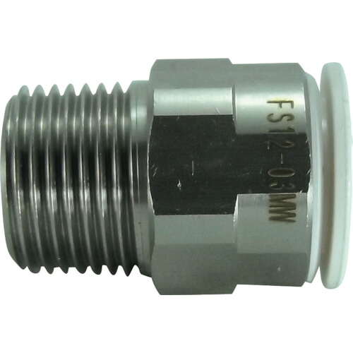 チヨダ ファイブSUSメイルコネクタ FS12-03MW 白 12粍・R3/8 10個まとめ売り 10個 【まとめ売り商いもの】