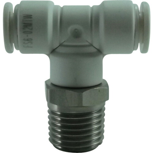 チヨダ ファイブSUSメイルブランチティ FS6-02MTW 白 6粍・R1/4 10個まとめ売り 10個 【まとめ売り商いもの】