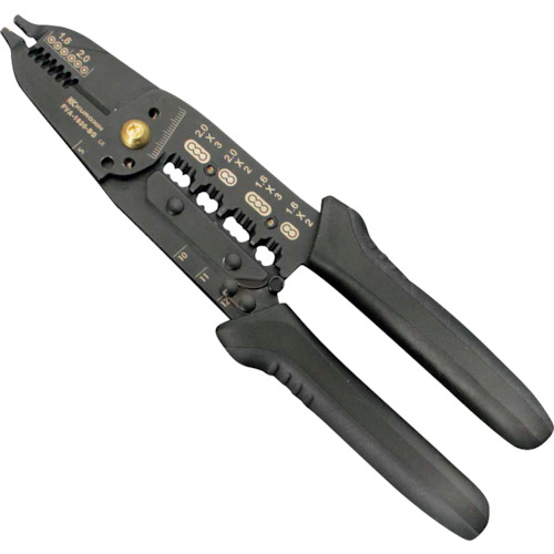 フジ矢 電気工VAストリッパー(黒金) FVA-1630-BG 12丁まとめ売り 12丁 【まとめ売り商いもの】