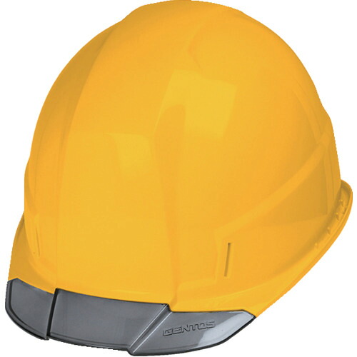 GENTOS ヘルメット GH02A-YL GRITAIR+ 溝有 ヘッドライト取付可能 飛来・落下物用・電気用 黄 20個まとめ売り 20個 【まとめ売り商品】