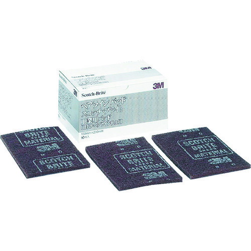 3M スコッチ・ブライト H/L/PAD BOX 工業用パッド ヘアラインパッド #60相当 栗色 BOX(10枚入) 6箱まとめ売り 6箱 【まとめ売り商品】|設備プロ王国 店